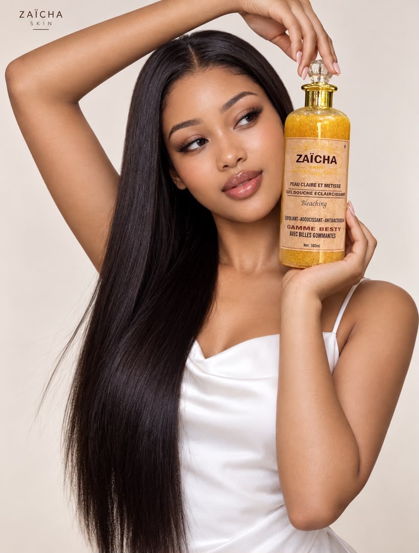 Gel Douche Éclaircissant BESTY ZAÏCHA Skin, flacon de 500 ml