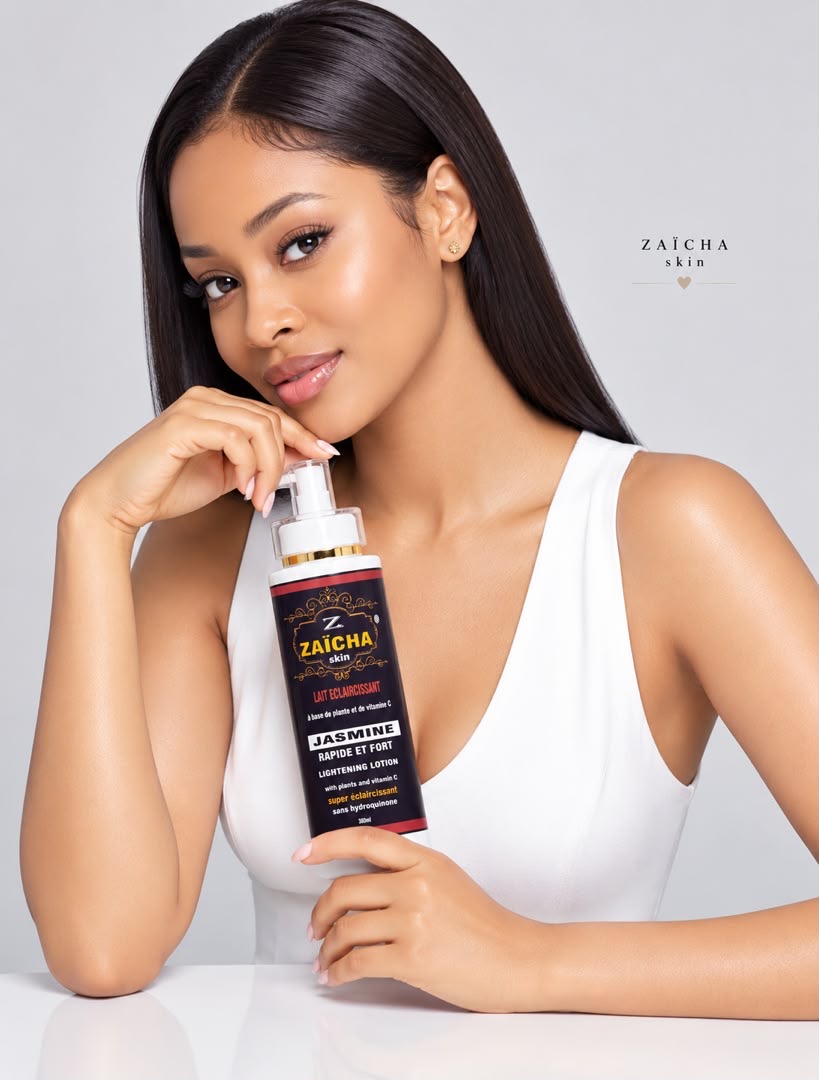 Lait JASMINE ZAÏCHA Skin présenté dans son flacon d’origine